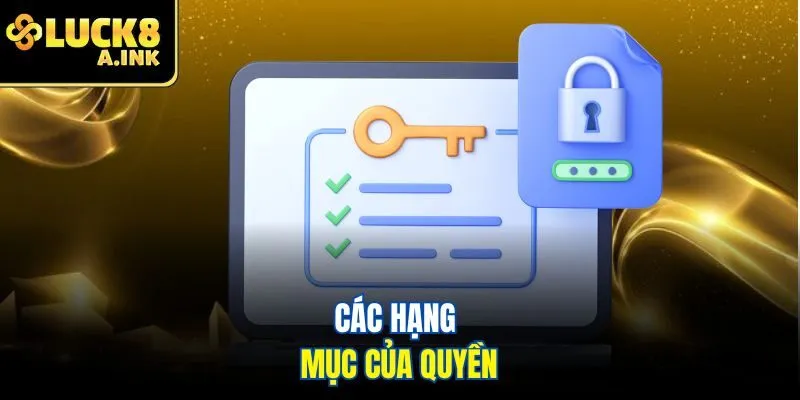 Các hạng mục của quyền