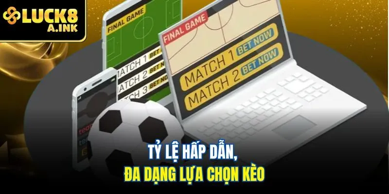 Tỷ lệ hấp dẫn, đa dạng lựa chọn kèo